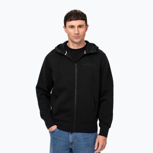 Pánská mikina  Pitbull Sampson Hooded Zip Sweatshirt black