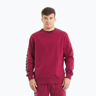 Pánská mikina  Pitbull Tape Nugget Crewneck Sweatshirt burgundy