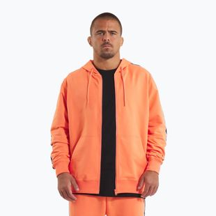 Pánská mikina  Pitbull Tape Nugget Hooded Zip Sweatshirt bright salmon