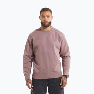 Pánská mikina Pitbull Lancaster 2 Crewneck Sweatshirt washed burgundy