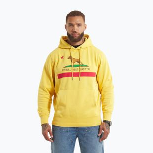 Pánská mikina Pitbull California Flag Hooded Sweatshirt washed yellow
