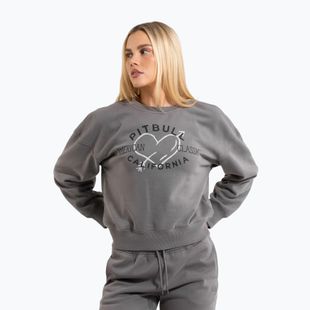 Dámská mikina Pitbull Manzanita Heart Crewneck Sweatshirt washed grey