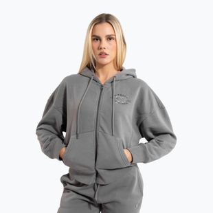 Dámská mikina Pitbull Manzanita Heart Hooded Zip Sweatshirt washed grey