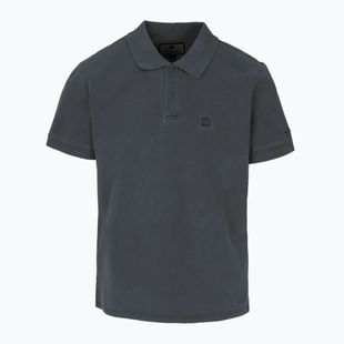 Pánské polotričko Pitbull Washed Polo Shirt dark graphite