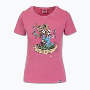 Pánské tričko Pitbull Doubletrouble washed pink