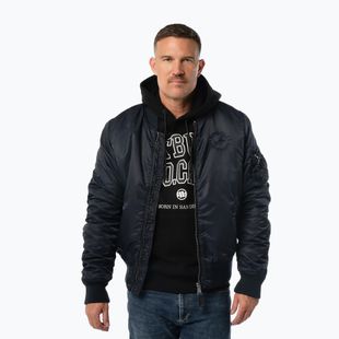 Pánská bunda Pitbull Hacket Washed Bomber dark navy