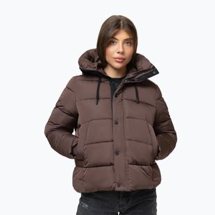 Dámská zimní bunda Pitbull Amalia Padded Hooded dark chocolate