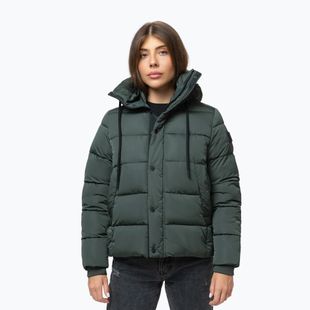 Dámská zimní bunda Pitbull Amalia Padded Hooded dark green