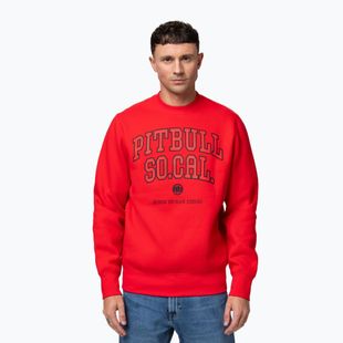 Pánská mikina Pitbull So Cal Crewneck fluorescent red