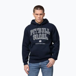 Pánská mikina Pitbull So Cal Hooded dark navy/red