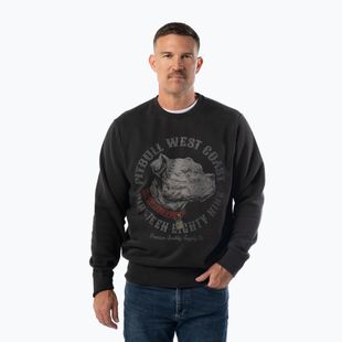 Pánská mikina Pitbull Strenght & Respect Crewneck washed dark graphite