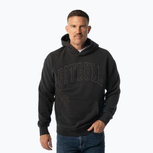 Pánská mikina Pitbull Orlando Hooded washed dark graphite