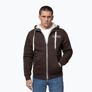 Pánská mikina Pitbull Ruffin Detroit Hooded Zip dark chocolate