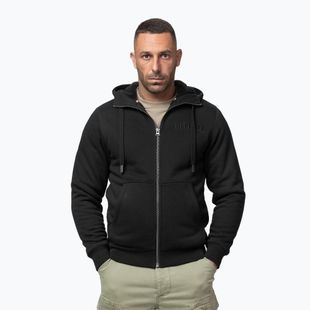 Pánská mikina Pitbull Ruffin Detroit Hooded Zip black/black