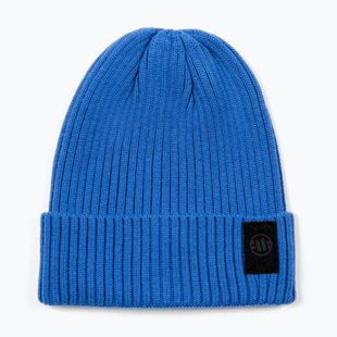 Zimní čepice Pitbull Beanie Velcro Logo royal blue
