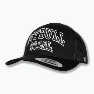 Pánská kšiltovka Pitbull "SO.CAL." Retro Trucker černá/černá/bílá