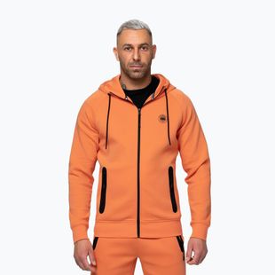 Pánská mikina Pitbull Dogwood Hooded Zip Sweatshirt fluo orange