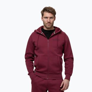 Pánská mikina Pitbull Sampson Hooded Zip Sweatshirt burgundy