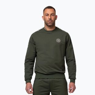 Pánská mikina Pitbull Tape Parker Crewneck old green