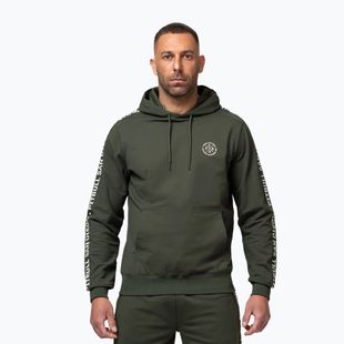 Pánská mikina Pitbull Tape Parker Hooded old green