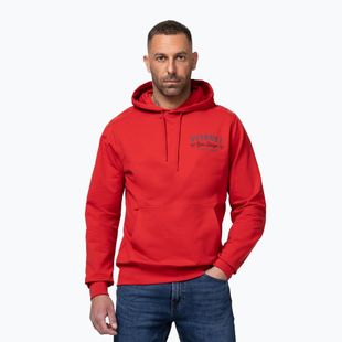 Pánská mikina Pitbull Strenght & Respect Sweatshirt Hooded red