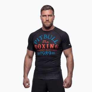 Pánský rashguard s dlouhým rukávem Pitbull Champion Bloodline Rashguard black