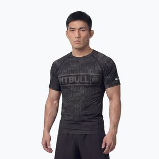 Pánský rashguard Pitbull Hex Camo Hilltop Rashguard black