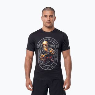 Pánské tričko na lezení Pitbull Mesh Jiu Jitsu black