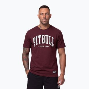 Pánské tričko na lezení Pitbull Norton burgundy