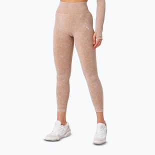 Dámské tréninkové legíny Carpatree Yasmine Seamless beige stone wash