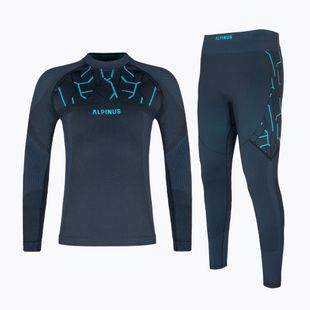 Dětská souprava termo prádla Alpinus Tactical Gausdal grafit/ modrá