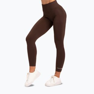 Dámské legíny Gym Glamour push up chocolate brown 370