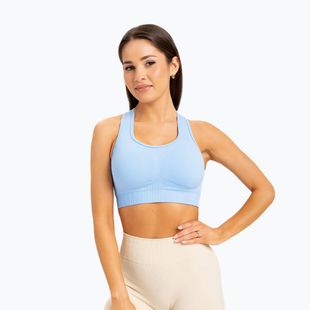 Fitness podprsenka Gym Glamour push up modrá 406