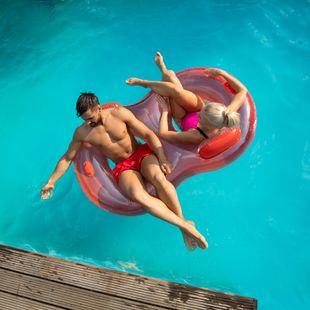 Plavecké kolo AQUASTIC pro dvě osoby červené ASR-175R