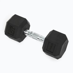 Pogumovaná činka XTREXO Hex HXD100 10 kg