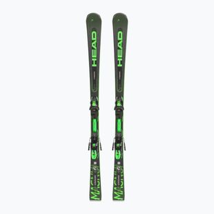 Sjezdové lyže HEAD Supershape e-Magnum SW SF-PR + PRD 12 black/neon green