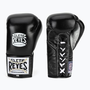 Boxerské rukavice Cleto Reyes Thumb in Cow Leather black/silver