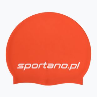 Plavecká čepice SPORTANO silicone orange