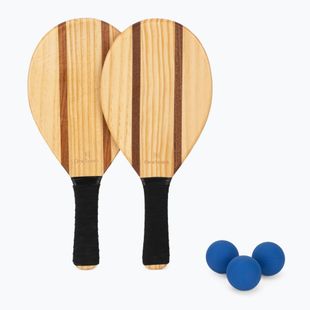 Sada na plážový tenis OneTeam Beach Play hnědá