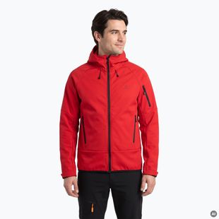 Pánská trekkingová mikina KADVA Arix WP 5K/3K softshell hybrid červená