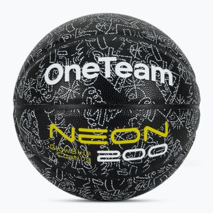 Basketbalový míč OneTeam Black neon size 7