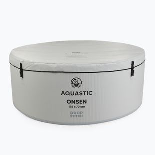 Bazén nafukovací AQUASTIC ONSEN drop stitch 1200 l 178 cm šedý