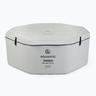 Nafukovací bazén AQUASTIC ONSEN drop stitch 1400 l 186 cm šedý