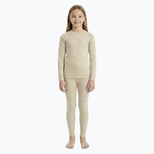 Dětská sada termoprádla WOOLCANO Merino SET0683 beige