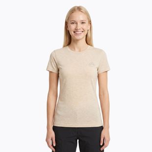 Dámské trekové tričko KADVA Merivra merino beige