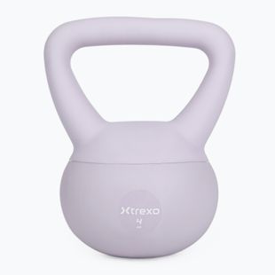 Kettlebell SOFT XTREXO 4 kg fialový