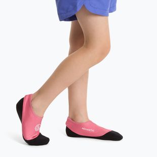 Dětské bazénové ponožky  AQUASTIC Seavie Anti-Slip pink