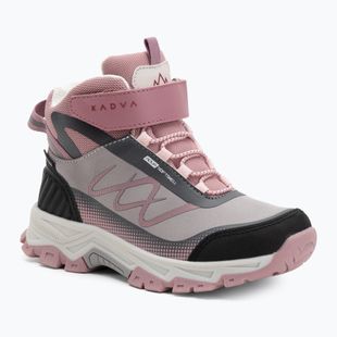 Dětské trekingové boty KADVA Rocky Trail Mid WaterProof Softshell gray / pink