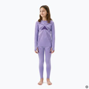 Komplet termoaktivního prádla dětského KADVA ALPINESTEP THERMO LIGHT PLUS bezešvý fialový