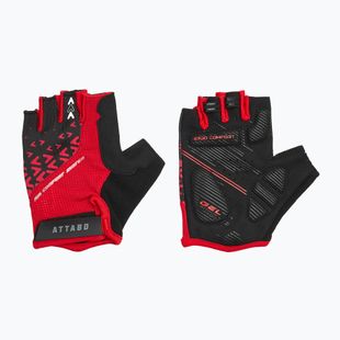 Cyklistické rukavice ATTABO Vito gel shock proof red/black